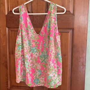 Lilly Pulitzer silk tank top